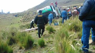 Tarma: 5 muertos y 31 heridos tras caída de bus a abismo