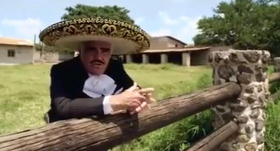 El cantante mexicano Vicente Fern&aacute;ndez expres&oacute; su total rechazo a Donald Trump y pidi&oacute; que todos voten por Hillary Clinton. (Foto. captura YouTube)