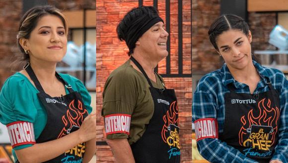 Fátima Aguilar, Rocky Belmonte, Sirena Ortiz y Santi Lesmes cayeron en noche de eliminación de "El Gran Chef Famosos". (Foto: Latina)