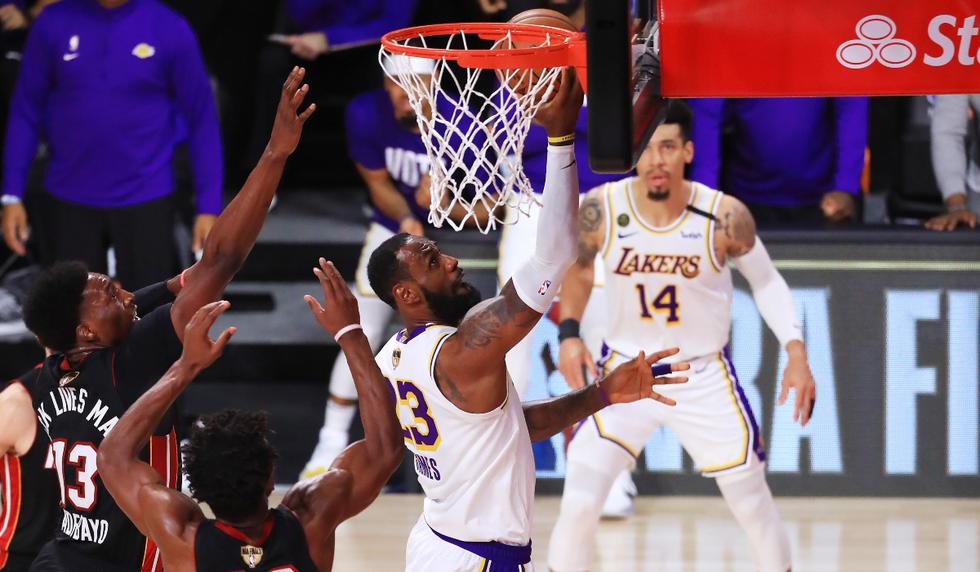 Los Angeles Lakers vs. Miami Heat: las imágenes del duelo por la final de la NBA  | Foto: AFP