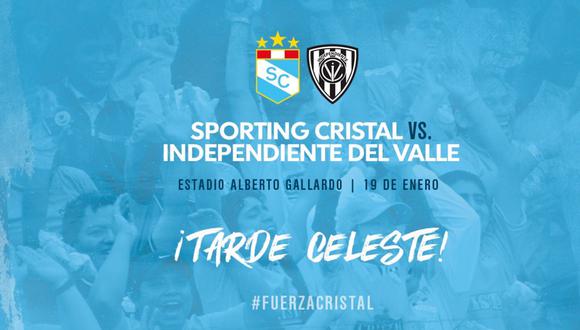 Sporting Cristal vs. Independiente del Valle: Todo lo que debes saber sobre la Tarde Celeste | Foto: Sporting Cristal
