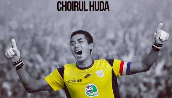 El portero Choirul Huda falleció después de un duro choque con su compañero de equipo en el fútbol de Indonesia. (Foto: Persela FC)
