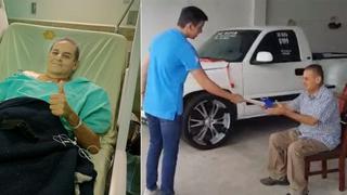 Hombre rifó su camioneta para tratar su cáncer y el ganador se la regaló