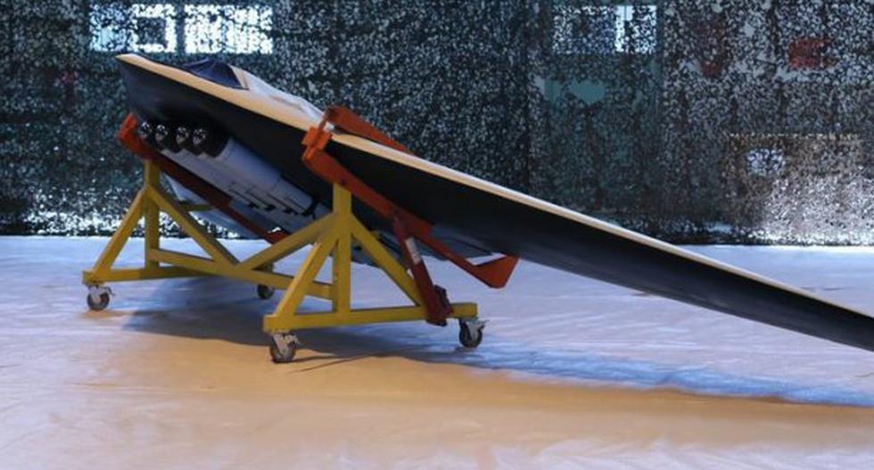 Un dron de largo alcance capaz de atacar cuatro objetivos con bombas inteligentes. (Foto: EFE)