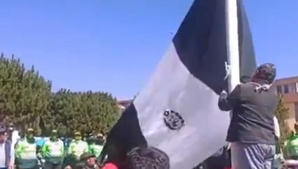 Los manifestantes reclamaron a la presidenta Dina Boluarte y a la Policía Nacional por las muertes en las revueltas que sucedieron entre diciembre del 2022 y marzo del 2023. Foto: captura Twitter / Exitosa