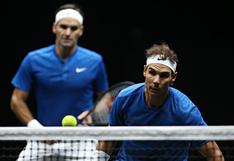 Rafael Nadal y Roger Federer ganan su primer partido de dobles juntos