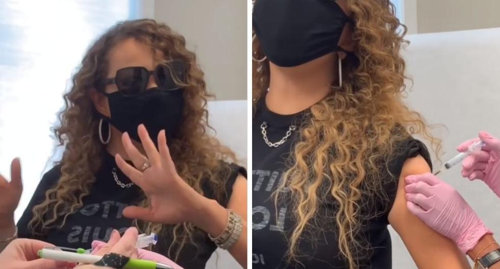 Mariah Carey stars in a curious video after receiving the COVID-19 vaccine