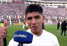 Piero Quispe feliz por título de Universitario en el Apertura: “No se olviden que grande hay uno solo” | VIDEO