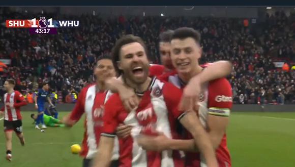 Gol de Brereton: así marcó el empate de Sheffield United vs West Ham por Premier League | VIDEO