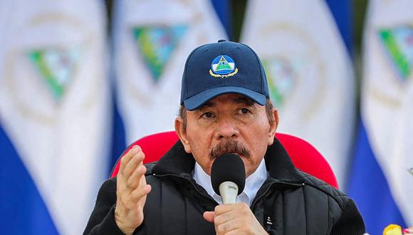 Daniel Ortega durante el 41 aniversario de la Revolución Sandinista, el 19 de julio de 2020. (CESAR PEREZ / PRESIDENCIA NICARAGUA / AFP).