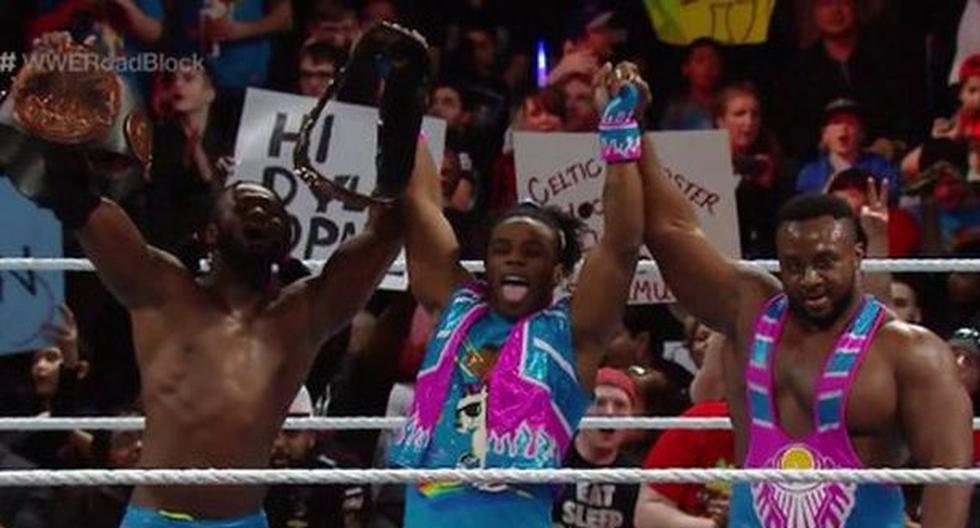 The New Day retuvo su título de parejas de WWE una vez más. Vencieron a King Barrett y Sheamus en Roadblock. (Foto: Internet)