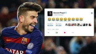 ¿Gerard Piqué se burló del Real Madrid en Twitter?