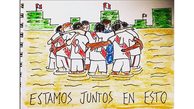 Renzo Vinatea Madueño fue finalista en el concurso Historias de Solidaridad, categoría dibujo.