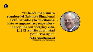 Las frases que dejaron PPK y Lenín Moreno en Gabinete Binacional