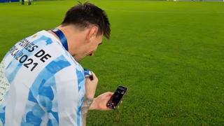 La emocionante llamada de Messi a su esposa e hijos tras coronarse campeón de la Copa América [VIDEO]