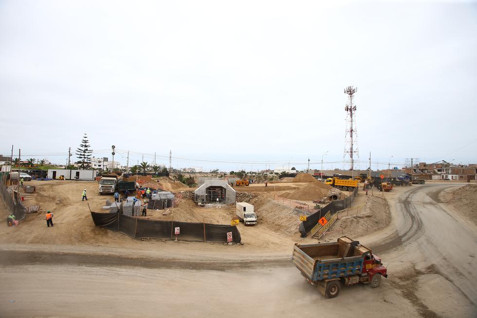 Aún no se ha concluido el último tramo de la obra, según constató El Comercio.  (Foto: Hugo Curotto)