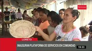 Loreto: Premier Zeballos inaugura plataforma de servicio