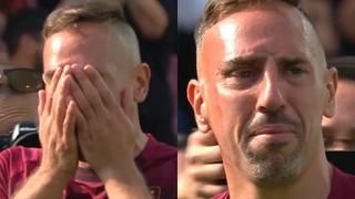 Entre lágrimas: el sentido homenaje para Ribery en el estadio de Salernitana | VIDEO