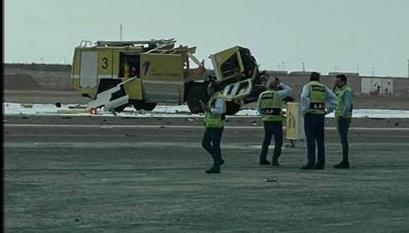 El aeropuerto Jorge Chávez suspendió sus operaciones tras lo ocurrido. (Foto: Redes Sociales)