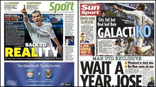 Real Madrid "devolvió a la realidad" al City, señala prensa