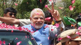 India: El triunfal recibimiento de Narendra Modi en Nueva Delhi