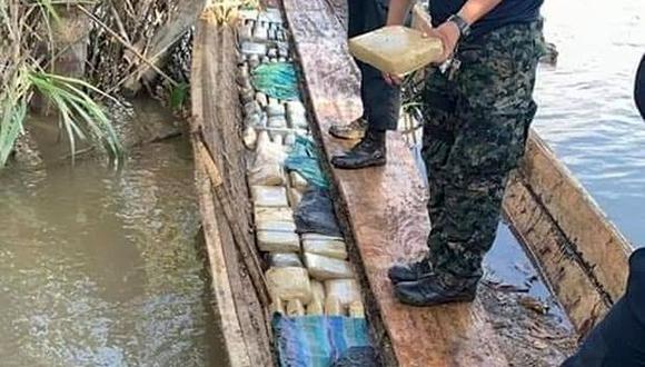 Tras la intervención, las autoridades dispusieron el traslado de la droga a la ciudad de Iquitos, donde quedará bajo custodia de la fiscalía para las investigaciones de ley (Foto: Marina de Guerra)