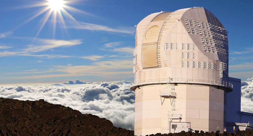 Fotografía cedida por el NSO, la NSF y la Asociación de Universidades para la Investigación en Astronomía (AURA) en donde se muestra el Telescopio Solar Daniel K. Inouye que combina un lente de 4 metros, el más grande del mundo para un telescopio solar, (Foto: EFE/ NSO/NSF/AURA /)