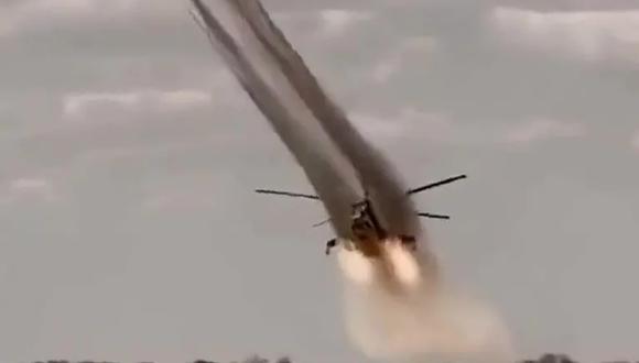 Ucrania demostró la potencia explosiva del Mi-35.