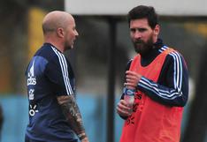Jorge Sampaoli afirmó que es difícil que Argentina se quite la "Messidependencia"