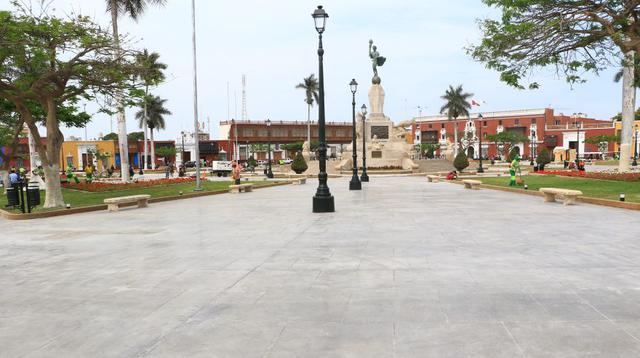 Trujillo: así luce la Plaza de Armas a poco de ser entregada. (Foto: Johnny Aurazo)