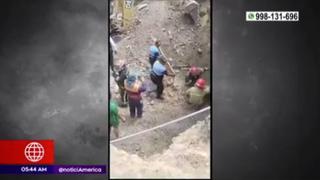 Huarochirí: hombre pierde la vida tras deslizamiento de tierra en una obra de San Antonio