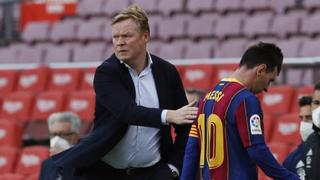 Ronald Koeman desconoce la situación de Lionel Messi con Barcelona