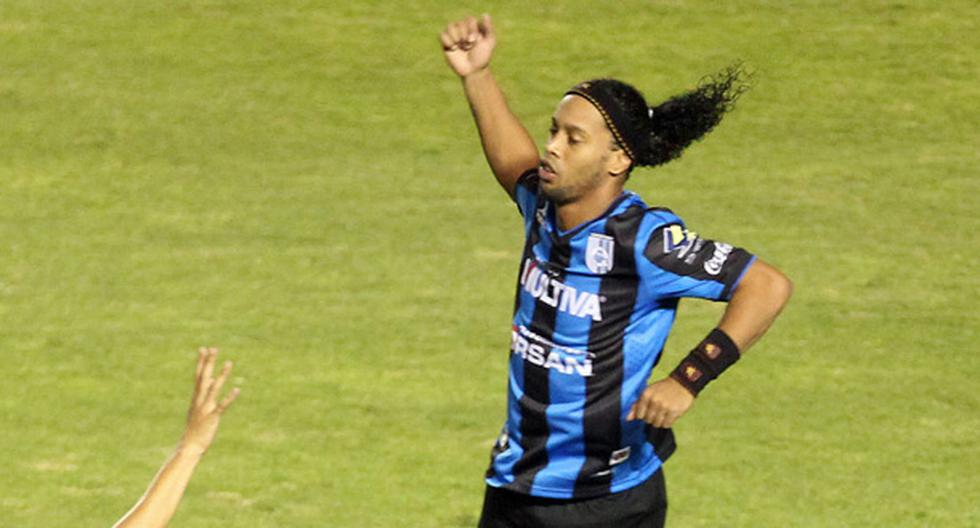 Ronaldinho Gaucho cerca de salir campeón en México (Foto: Difusión)