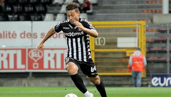 Cristian Benavente disputó su primer partido con la  camiseta del Sporting Charleroi. (Foto: Sporting Charleroi)