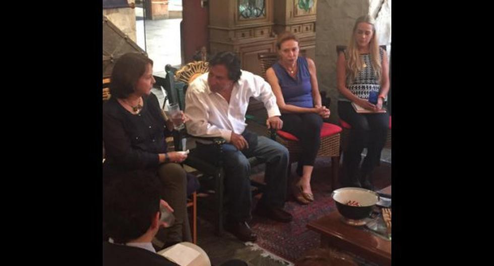 Toledo se reunió con esposas de líderes venezolanos. (Foto: @atoledomanrique)
