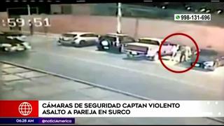 Surco: cámaras de seguridad registran violento asalto