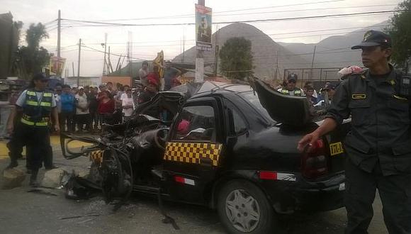 Choque en Carretera Central dejó tres muertos y tres heridos