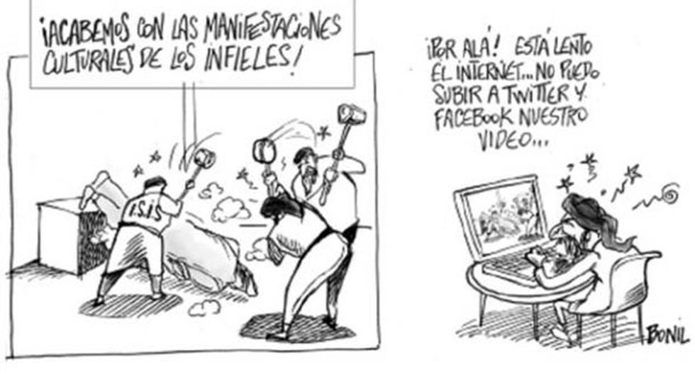 Esta caricatura generó amenazas contra un dibujante en Ecuador. (Foto: Agencias)