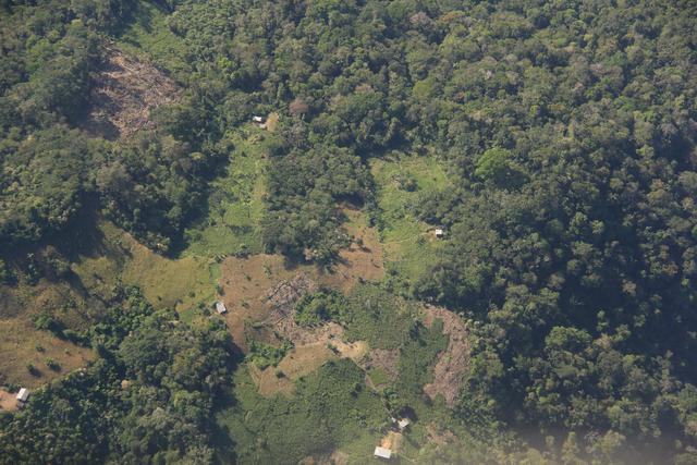 Sobrevuelo de la PNP en el caserío Colorado. (Foto: PNP)