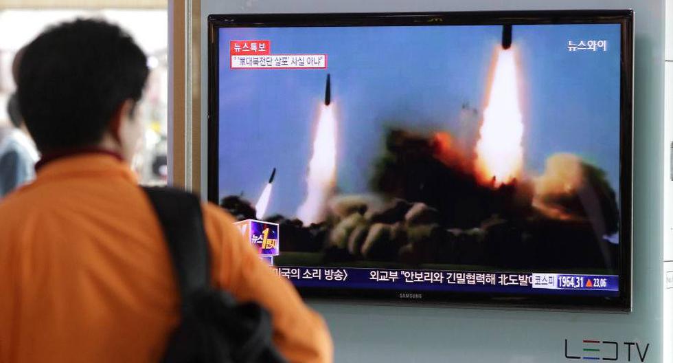 Lanzamiento de misiles norcoreanos. (Foto: Getty Images)