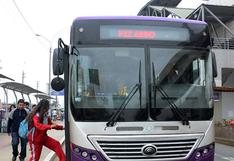 Escolares usan los buses del corredor morado pagando S/. 0.50