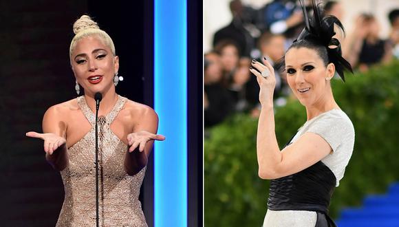 Lady Gaga y Celine Dion. (Fotos: Agencias)