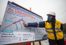 Metropolitano: plan de desvío vehicular en la Av. Universitaria fue extendido por avance de obras de ampliación