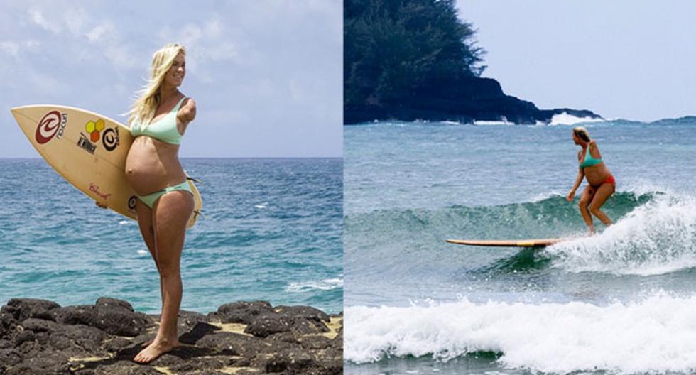Bethany Hamilton, la surfista que cabalga las olas embarazada. (Foto: telecinco.es)
