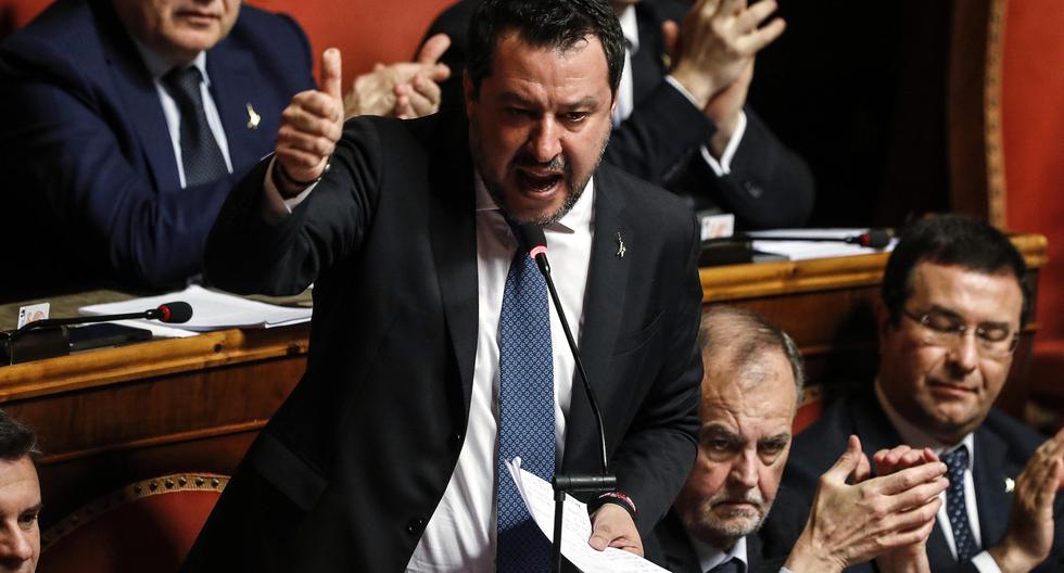 El Senado italiano votó la autorización a abrir un proceso judicial contra Matteo Salvini, líder de la Liga y ex ministro del Interior. (Foto: EFE).