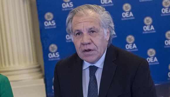 El titular de la Organización de Estados Americanos tiene previsto reunirse con el mandatario Pedro Castillo y la jefa del Gabinete Ministerial, Mirtha Vásquez. (Foto: AFP)