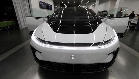 FOTO DE ARCHIVO: El automóvil eléctrico de lujo FF91 de Faraday Future se ve en la sede de la compañía en Gardena, California, EE. UU., 21 de noviembre de 2019. REUTERS/Lucy Nicholson/Foto de archivo