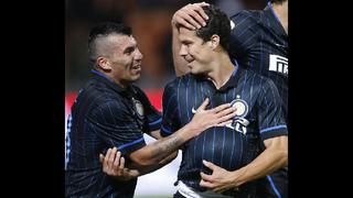 El Inter ganó con golazos de Osvaldo y Hernanes