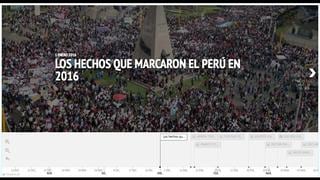 Los hechos que marcaron el Perú en 2016