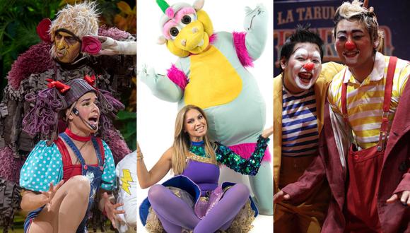 Tsaurios (izquierda), Karina y Timoteo (centro) y La Tarumba (derecha) son algunos de los circos que ofrecerán funciones en Fiestas Patrias. (Fotos: Gabriela Delgado/José Medina/GEC)